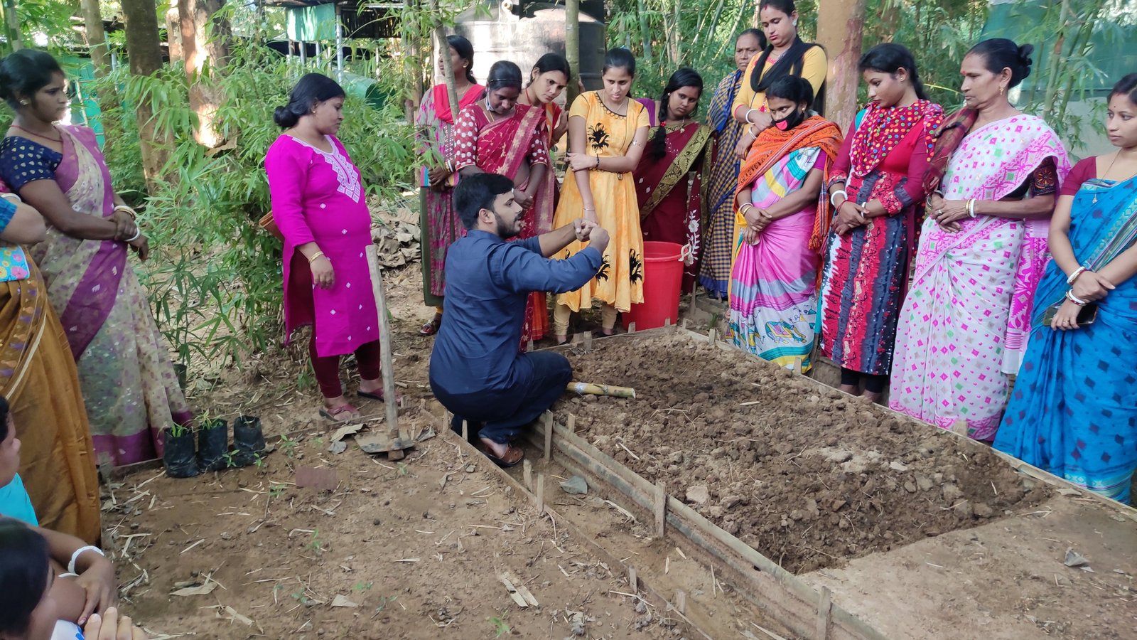 Bamboo nursery training session